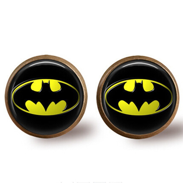 RLM Studios Robert Lee Morris Sterling Silver Batman earrings Pierced 14k  wires | eBay